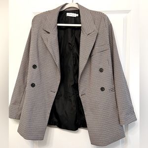 Petal & Pup Oversized Plaid Blazer